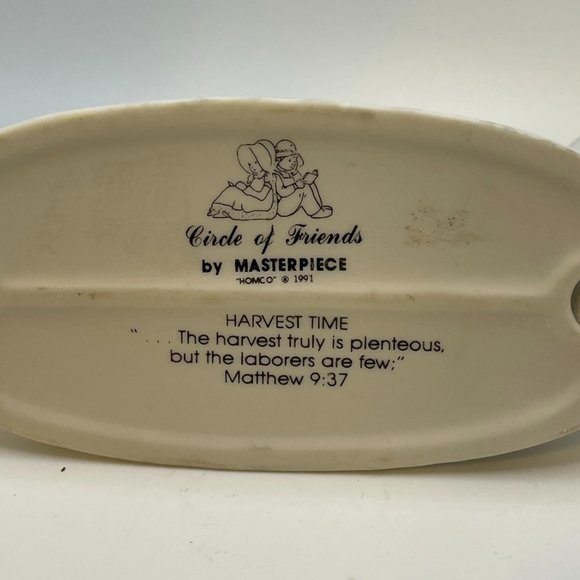 Circle of Friends by Masterpiece "Harvest Time" 1991 Homco Figurine - Picture 5 of 5